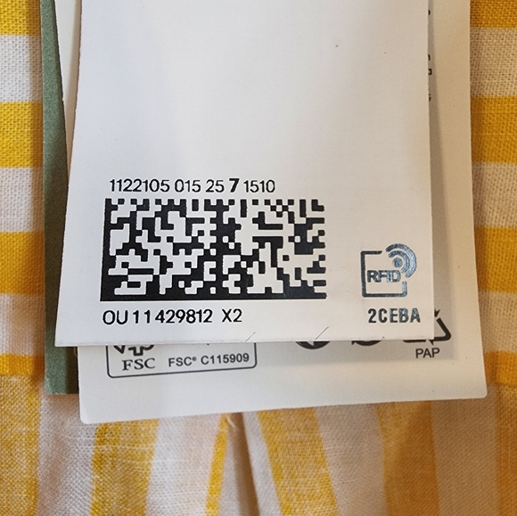 BNWT H&M Linen Cotton Blend Button Down Shirt, US S - Picture 5 of 13